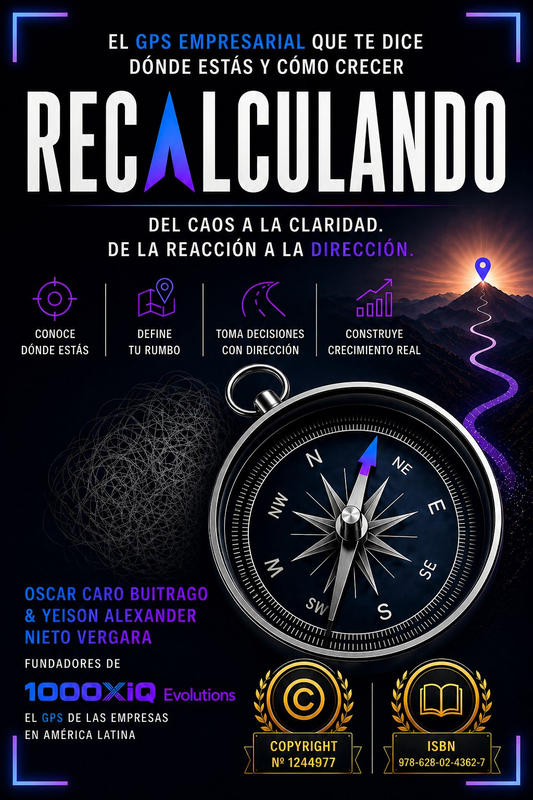 Portada del libro Recalculando — Oscar Caro Buitrago y Yeison Alexander Nieto Vergara
